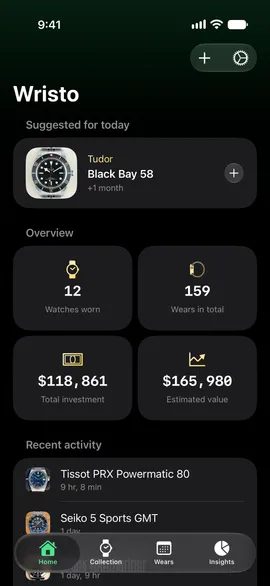 Everything about your watch collection, in one place